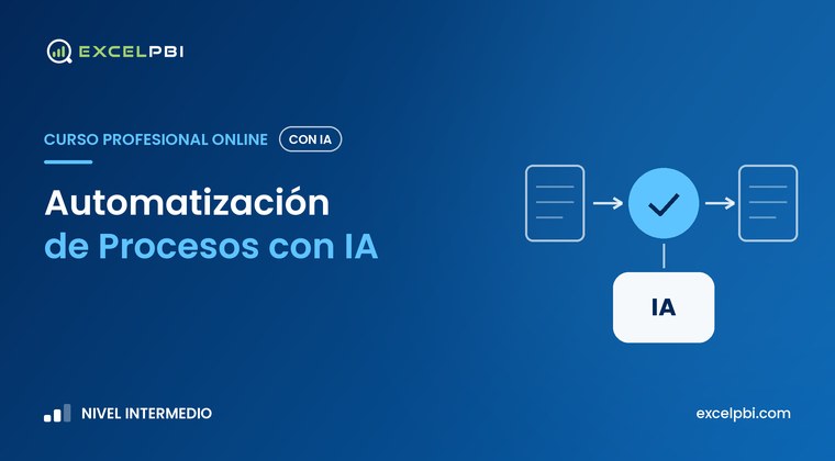 Portada del curso Automatización de Procesos con IA