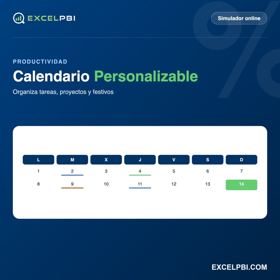 Calendario Personalizable